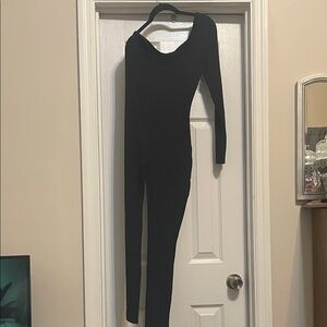 JLUXLABEL Black One-Sleeve Jumpsuit